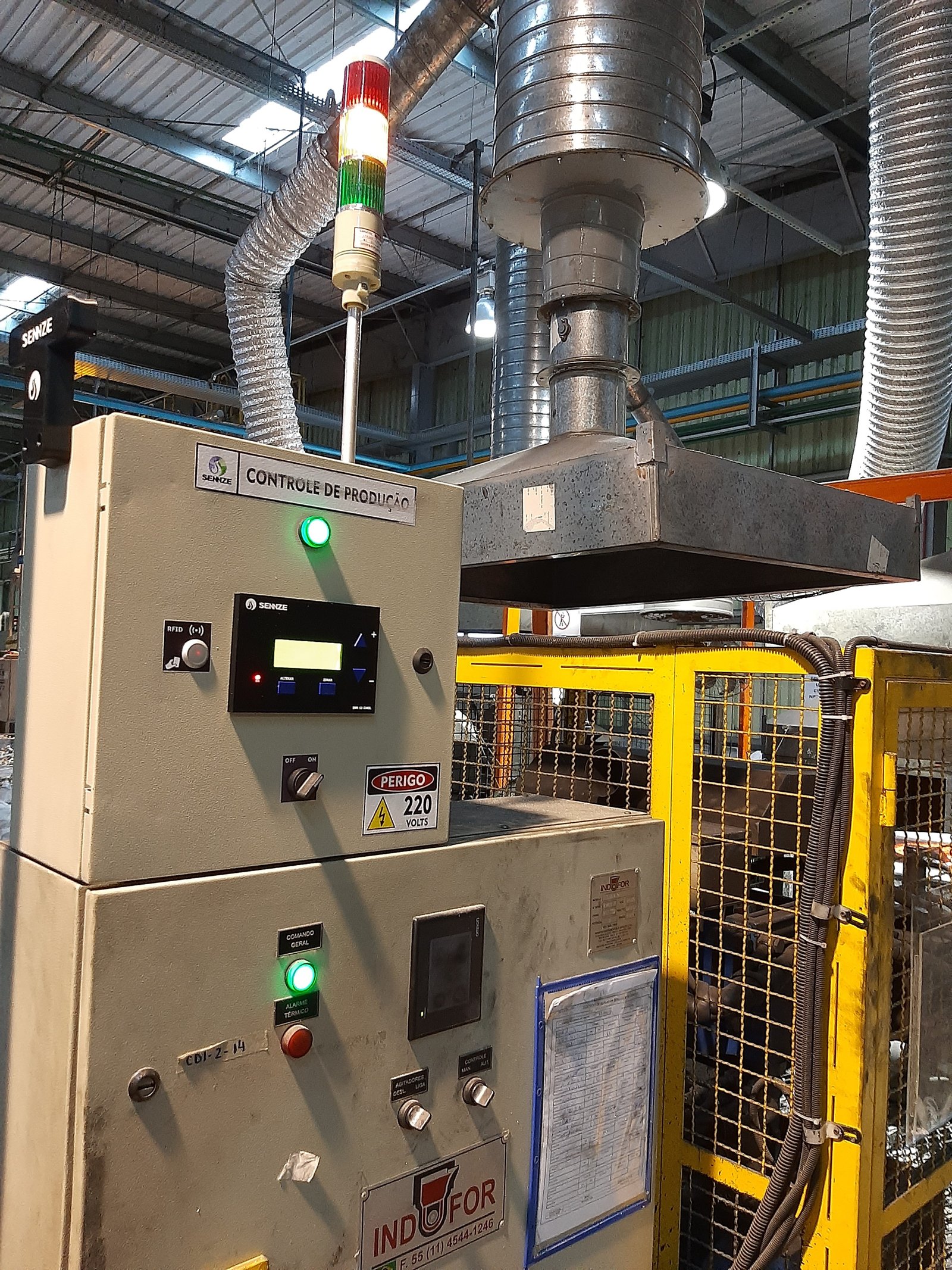 SENNZE equipment installed in an industrial environment